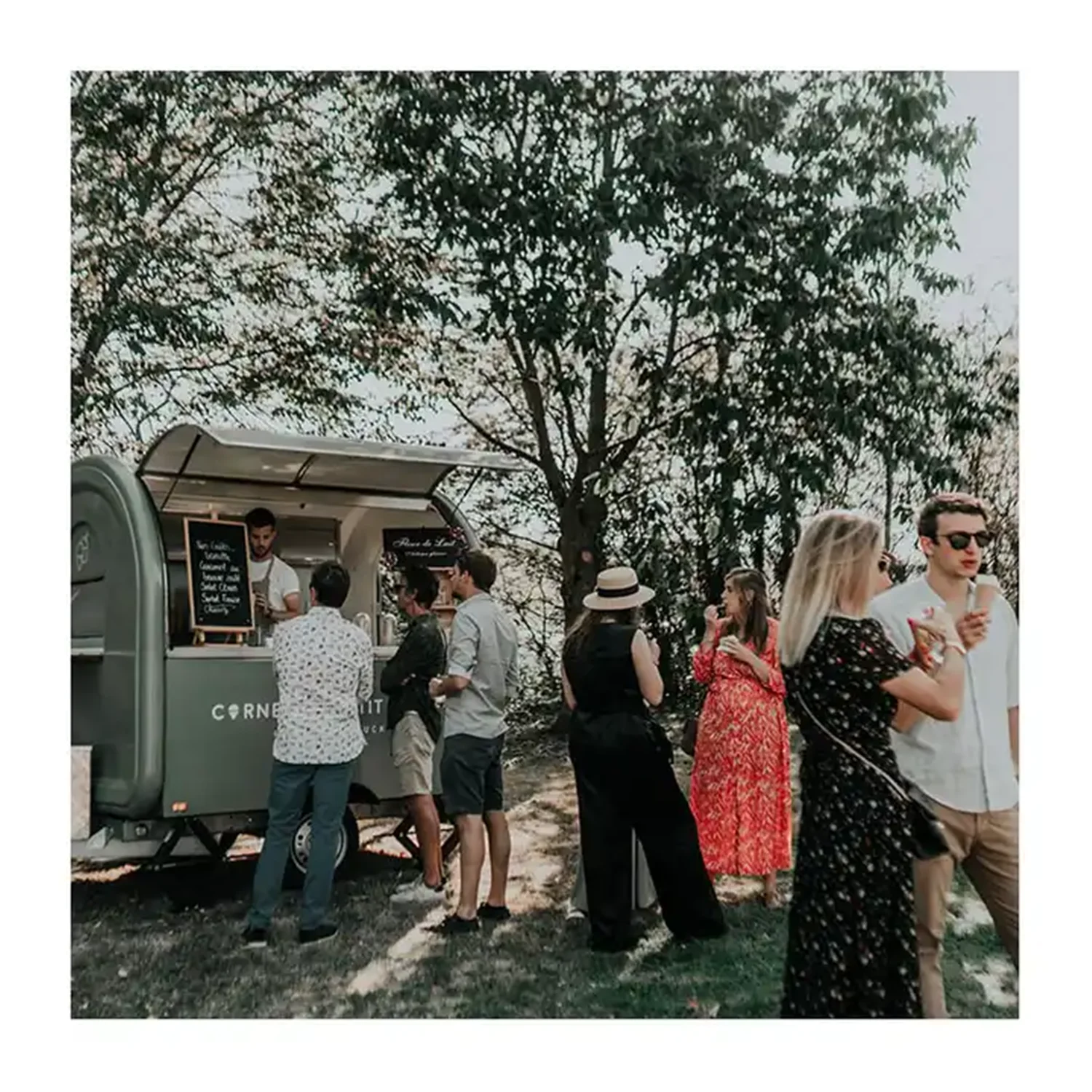 2025 мобильный прицеп для барбекю и кофе, полностью оборудованная тележка для фаст-фуда в отеле, для пиццы, закусок, для общественного питания на открытом воздухе