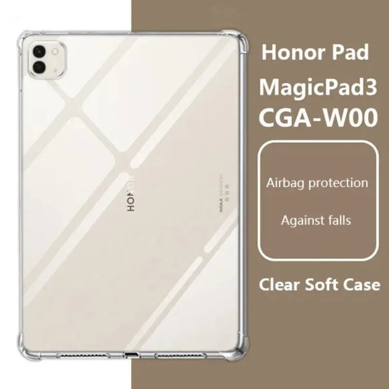 Transprent TPU Soft Case For Honor MagicPad 3 13.3 2025 GT Pro 12.5 12.3 Pad 10 9 12.1 MagicPad 2 GT 11.5 X9a V9 X8a X9 Cover