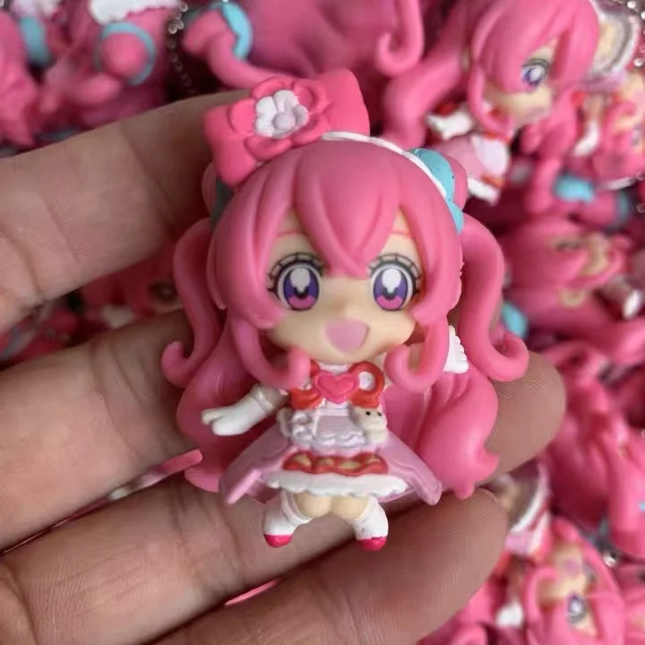 BANDAI Candy Toy Star Twinkle  Suto PuriKyua Precure Pretty Cure A La Mode Maho Girls Precure Go Princess Figure Key Chain Toys