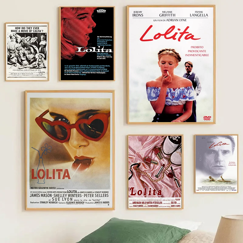 Classic French Romantic Movie Lolita Film Poster Canvas Painting HD Printed Wall Art Pictures Home Room Decor Suprise Gift