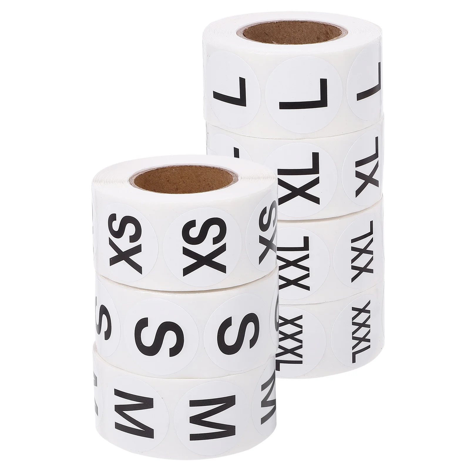 

Round Clothing Size Stickers for Retail Home Use Easy to Apply Self Adhesive Size Stickers for Clothing