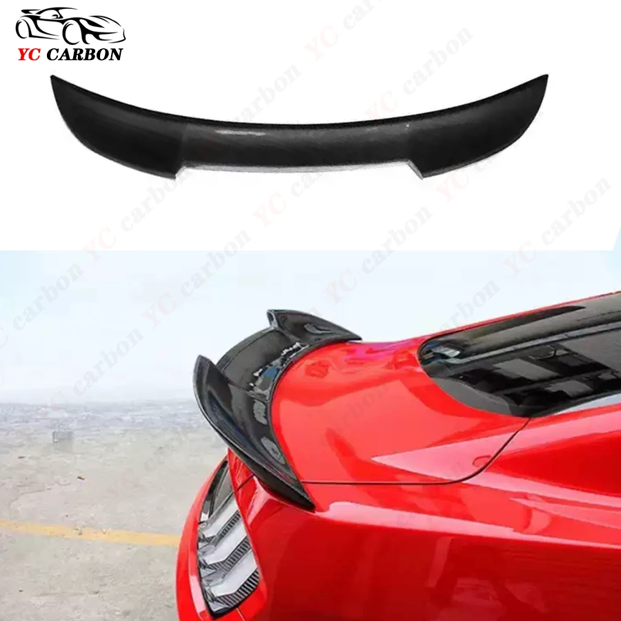 

MMD Style Carbon Fiber Spoiler For Ford Mustang GT 2015-2017 Rear Wing Car Styling Tail Lip Wing Car Trunk Diverter Body Kit