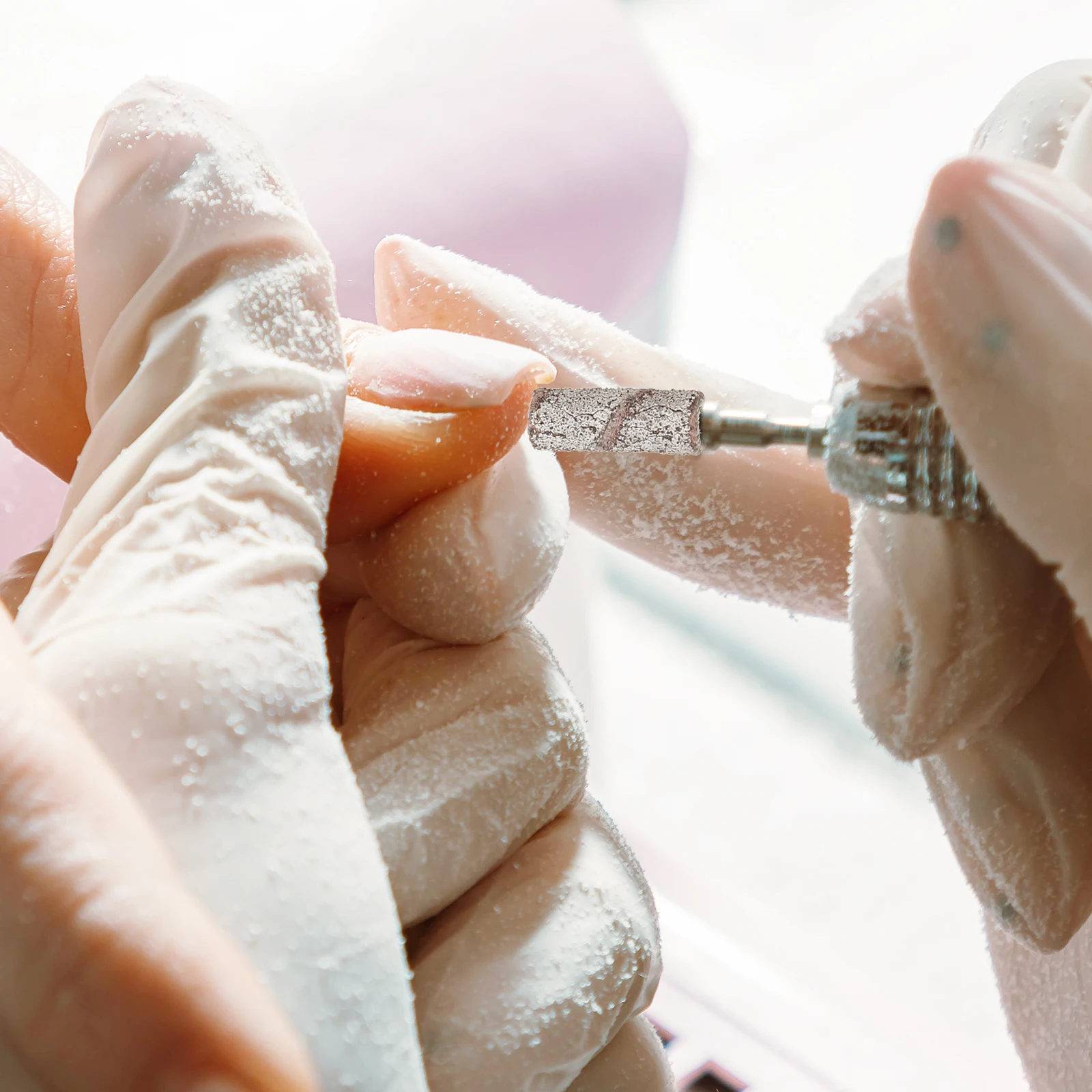 

50pcs Sanding Bands For Nail Drill Fine Grit Abrasive Rings Manicure Polishing Grinding Bits Gel Polish Remover Nail Art