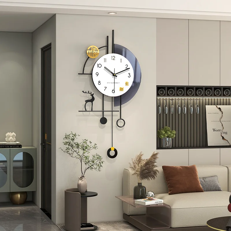 Premium Numerals Wall Watches Pendulum Unique Quartz Luxury Wall Watch Clock Aesthetic Modern Horloge Murale Room Decoration