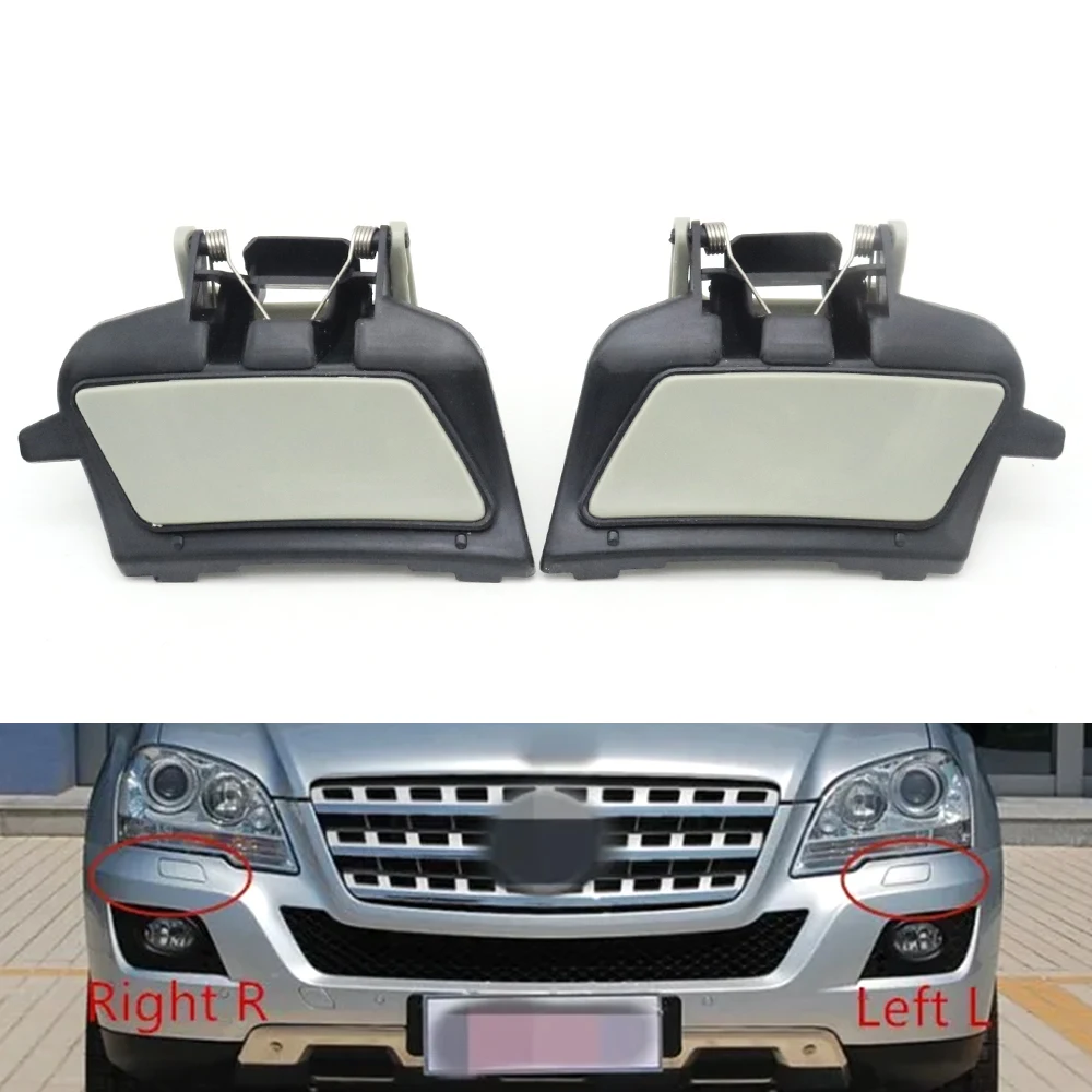 Front Bumper Headlamp Cleaning Spray Cap Lid Headlight Washer Cover For Mercedes Benz MB ML Class W164 2005-2008