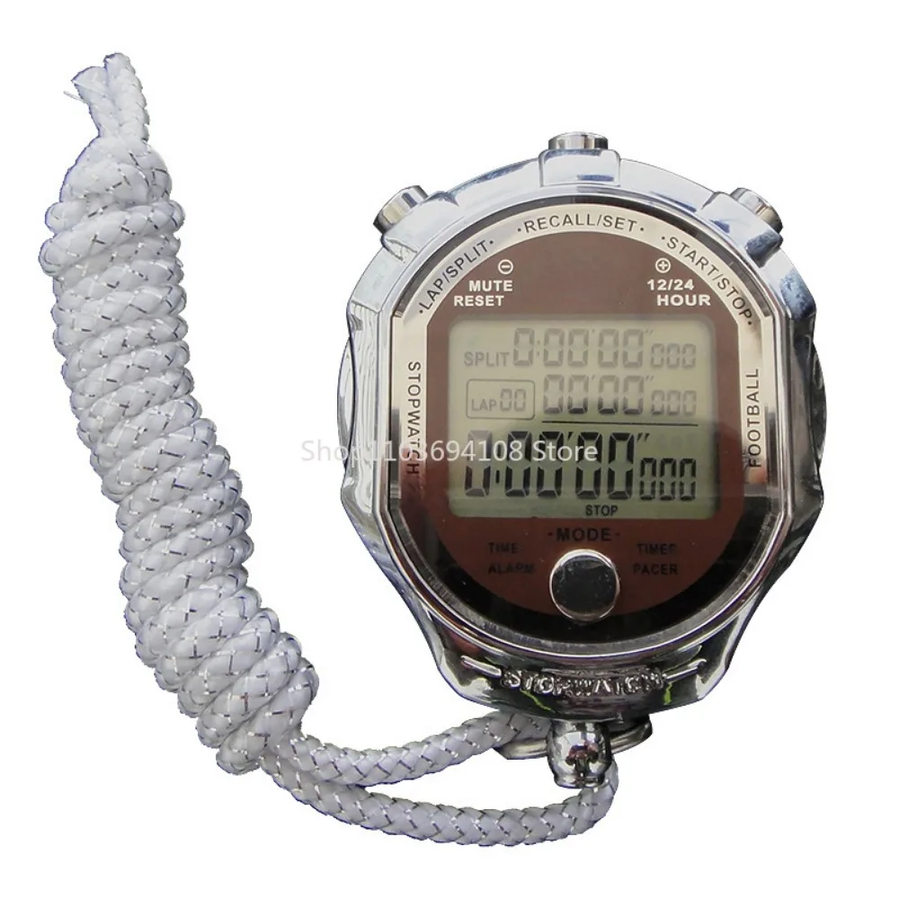 

Stopwatch Precision 1/1000 Seconds Wear-Resistant Metal Shell Sports Meeting Timer PS-2013