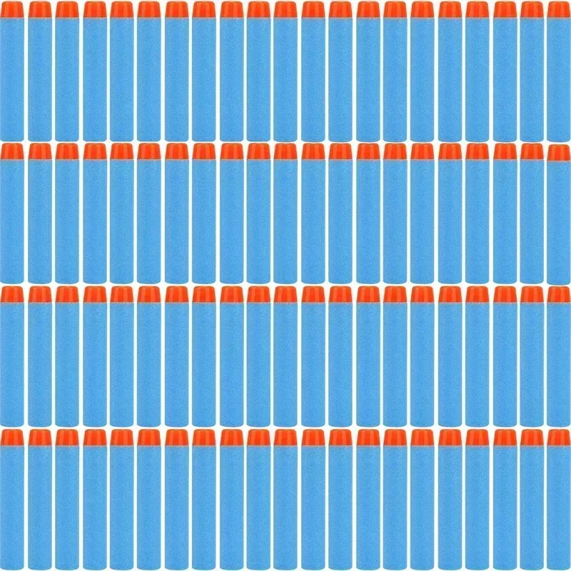 Céu azul sólido cabeça redonda balas 7.2cm para n-strike elite série blasters espuma eva recarga dardos crianças armas de brinquedo acessórios