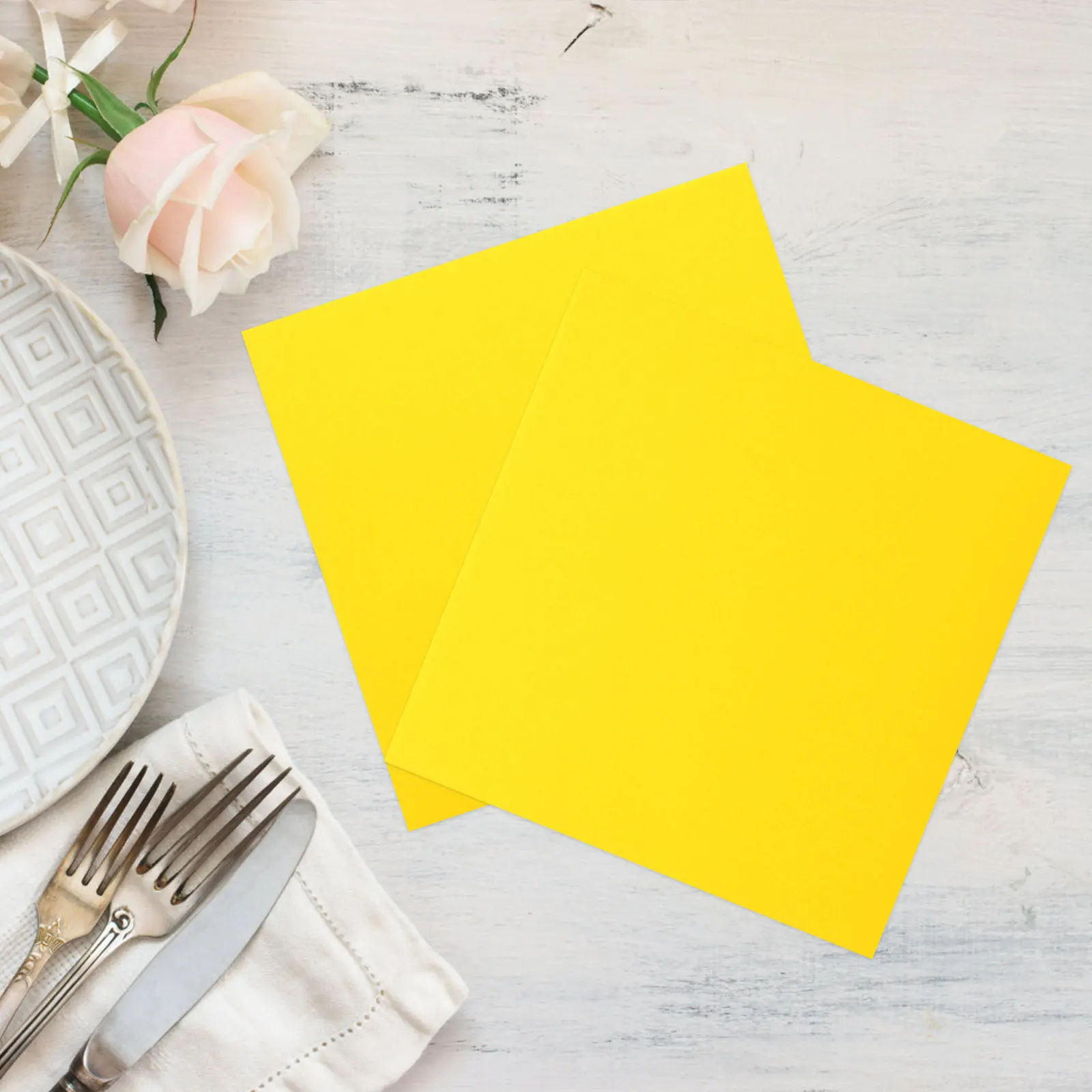 

50Pcs Dust-Free Napkin Tissue Elegant Thickened Design Disposable Party Napkins for Wedding Birthday Banquets Dinner Reception