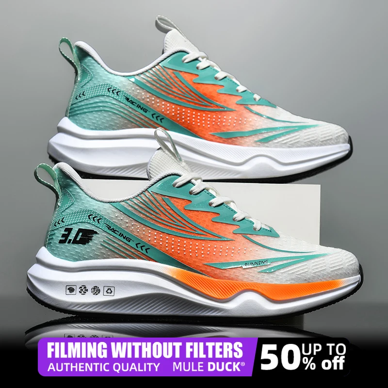 3.0 Air Cushion Carbon Plate Marathon Men Sports Running Shoes Breathable Lightweight Women\'s Comfortable Nonskid Sneakers