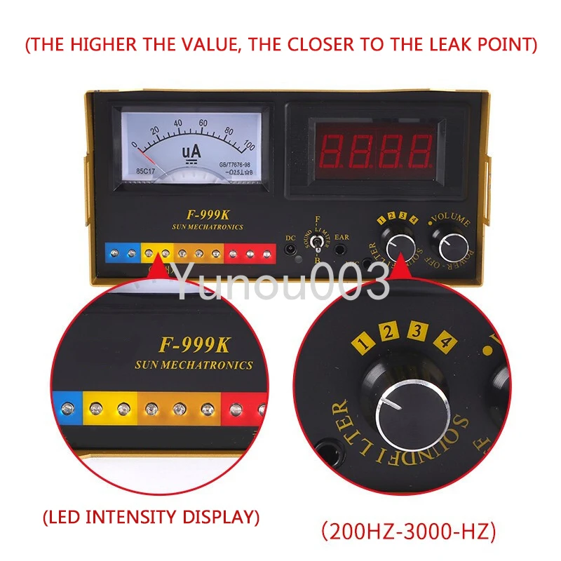 F-999K Indoor and Outdoor Floor Heating Pipe Leak Detection and Hearing Instrument Water Pipe Leak Detection Equipment