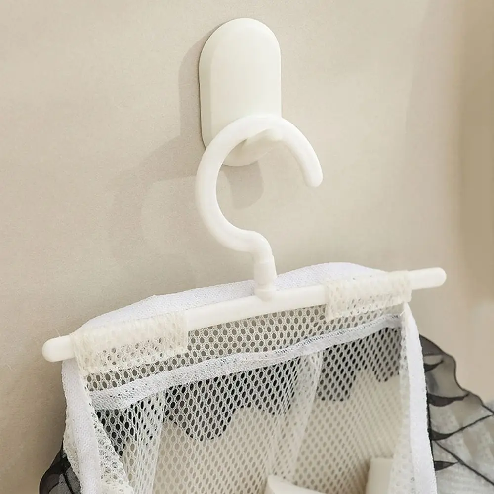 Mesh Hanging Bag Clothes Pin Holder With Hook Washable Clothespin Peg Storage Undergarment Laundry