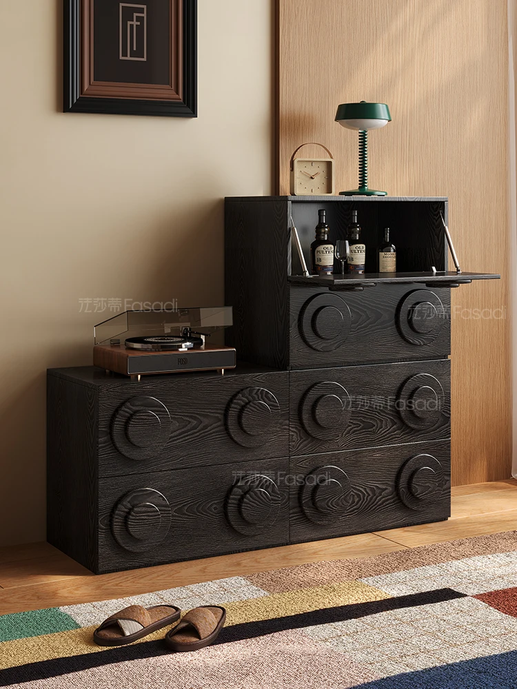 

Medieval Module Combination Solid Wood Multifunctional Bucket Storage Floor Living Room Card