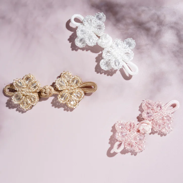 

Модные креативные аксессуары для одежды, украшения из бисера, пуговицы ручной работы, Cheongsam, новый китайский стиль, Hanfu, кисточка, пластина, пряжка