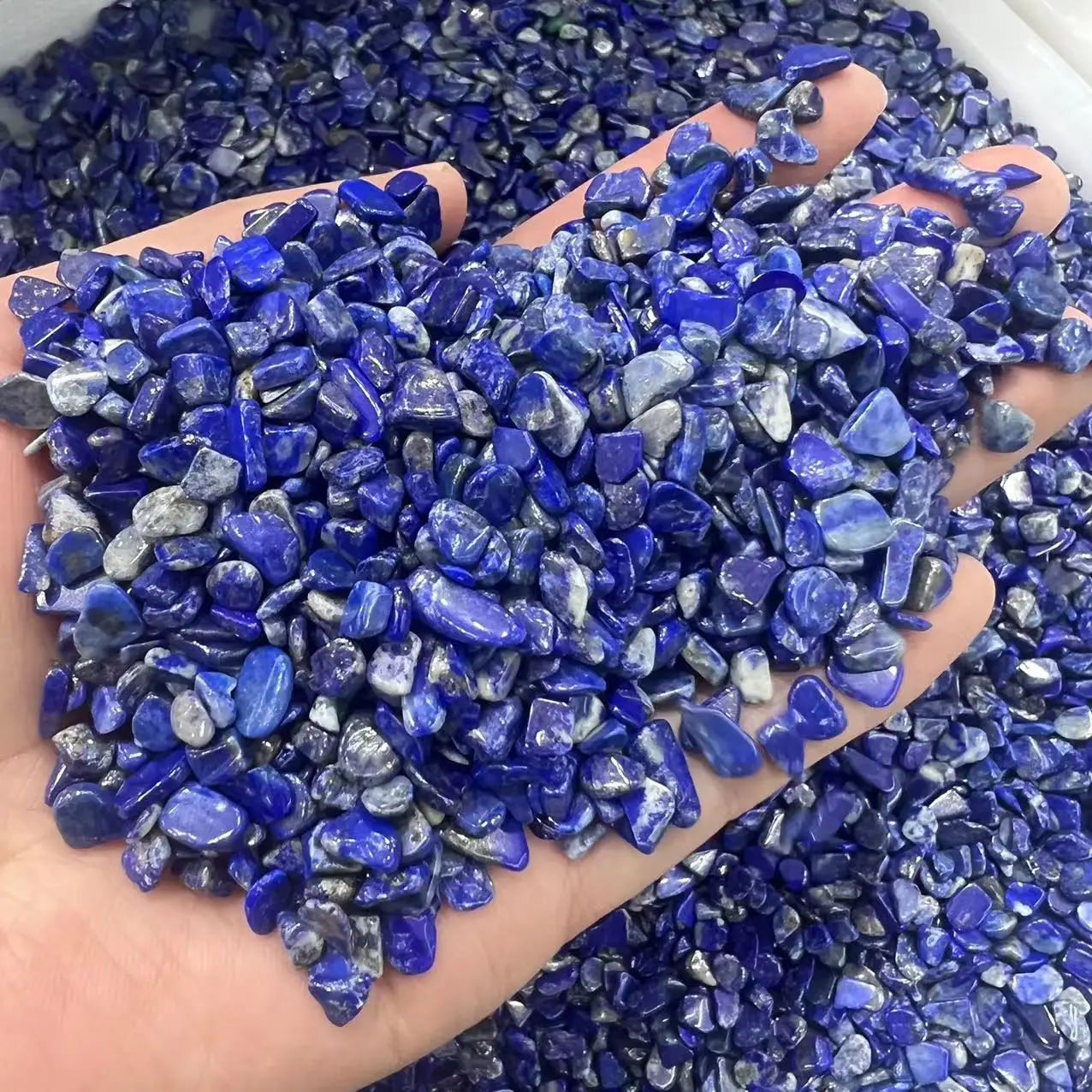 Natural Stone Gravel Quartzs Lapis Lazuli Chips Minerals Reiki Healing Tumbled Specimen Stone Home Aquarium Decoration