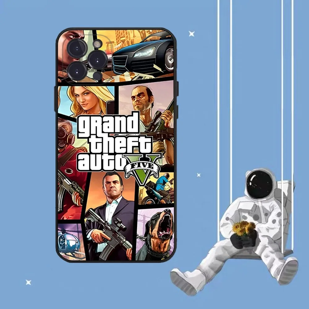 Grand Theft Auto GTA5 Game Phone Case For iPhone 14 11 12 13 Mini Pro XS Max Cover 6 7 8 Plus X XR SE 2020 Funda Shell