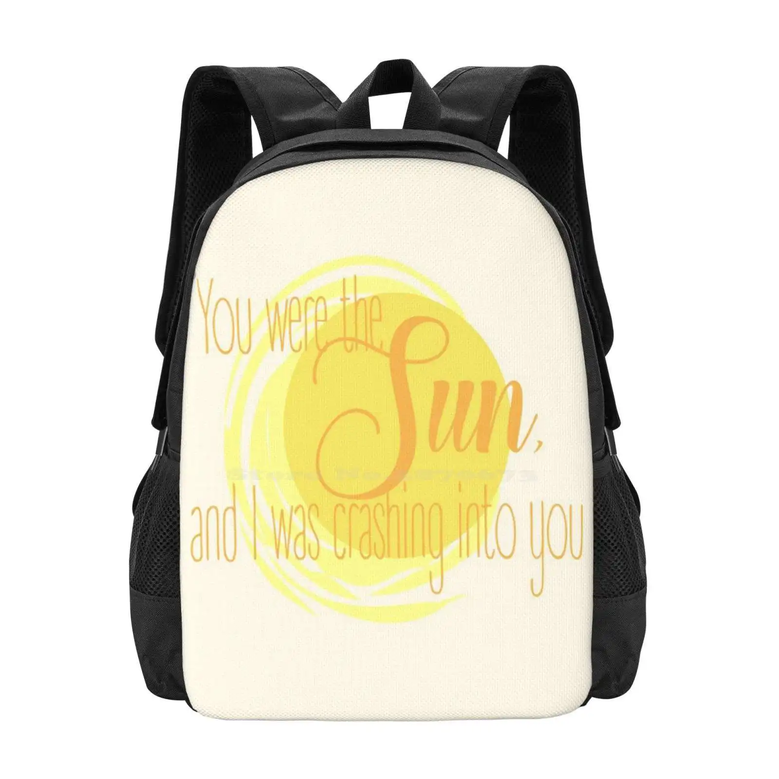 

You Were The Sun Fashion Pattern Design Travel Laptop School Backpack Bag Carry On Simon Simon Snow Baz Pitch Rainbow Rowell