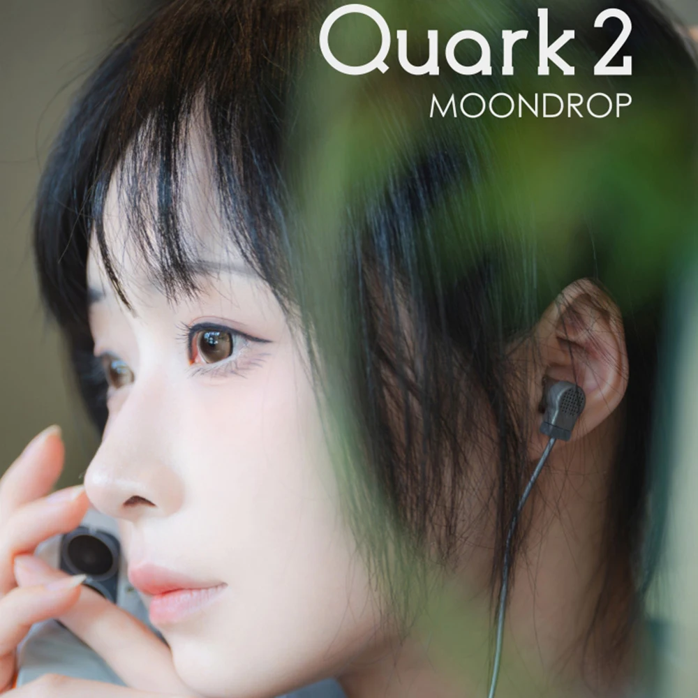 سماعات أذن MOONDROP Quark 2 DSP Type-C محرك ديناميكي HiFi USB C داخل الأذن سماعة أذن فك تشفير سماعة رأس سلكية