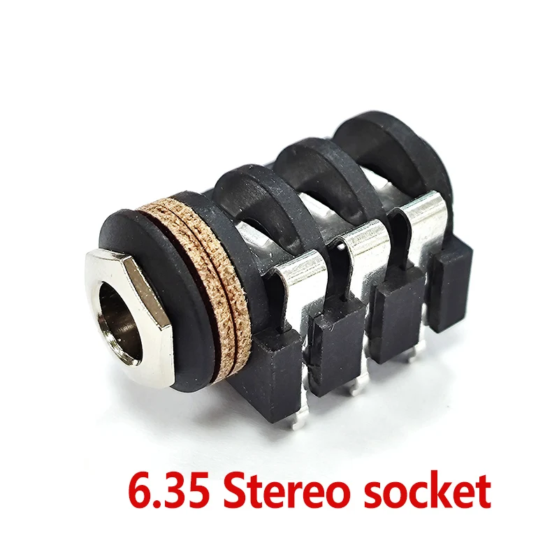 TRS Stereo Große Drei Kern 6,35mm Metall Buchse Audio Panel Montage Stecker 1/4 TRS PCB Direkte Löten Buchse NYS215 – Detail 6