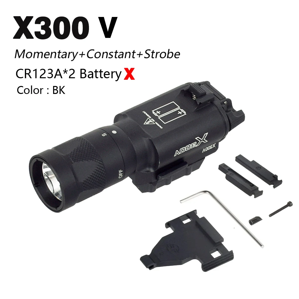 NONE Taktische Surefire X300 Ultra Scout Light XH35 Dual Switch X300V IR SF X300U LED-Taschenlampe für GLOCK 17 19 CZ-75 Jagdlampe 7