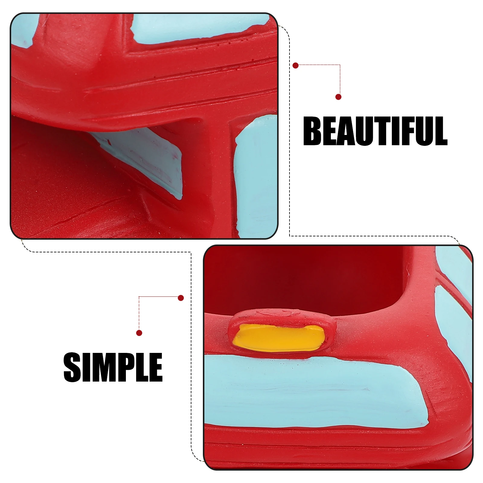 

Double-Deck Bus Flowerpot Resin Small Adorable Odorless Desktop Ornament Green Plant Container Garden Decor 2024