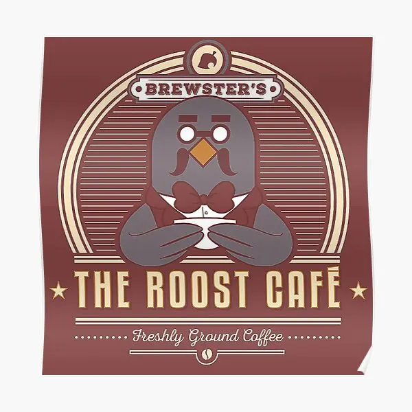 The Roost Cafe  Poster Print Modern Picture Home Painting Funny Mural Wall Art Decor Decoration Room Vintage No Frame