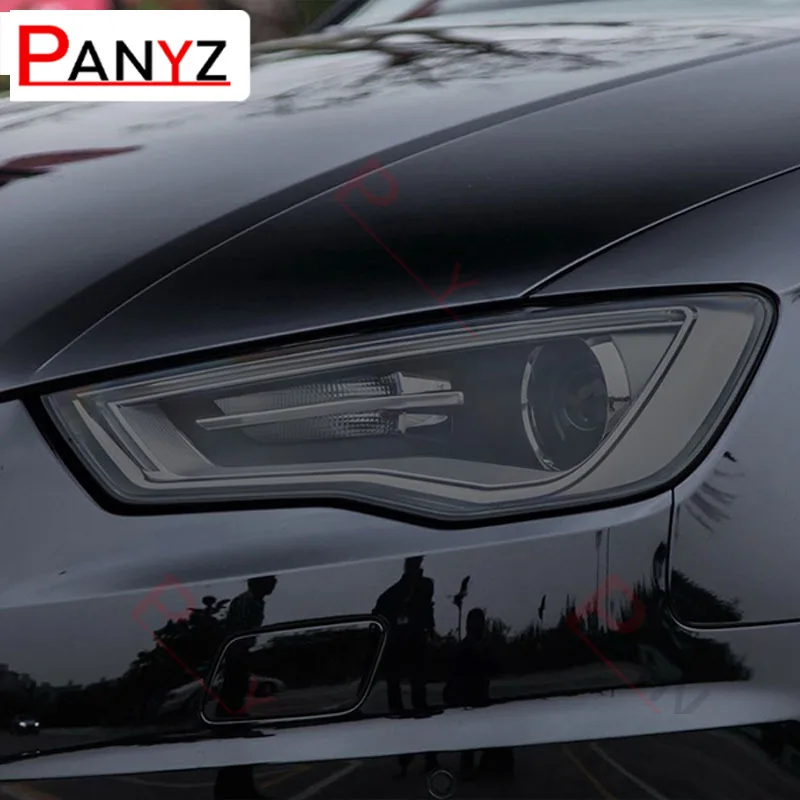 

Для Audi A3 S3 RS3 8V 2013-On Sportback аксессуары оттенок фар автомобиля черная защитная пленка защитная прозрачная наклейка из ТПУ