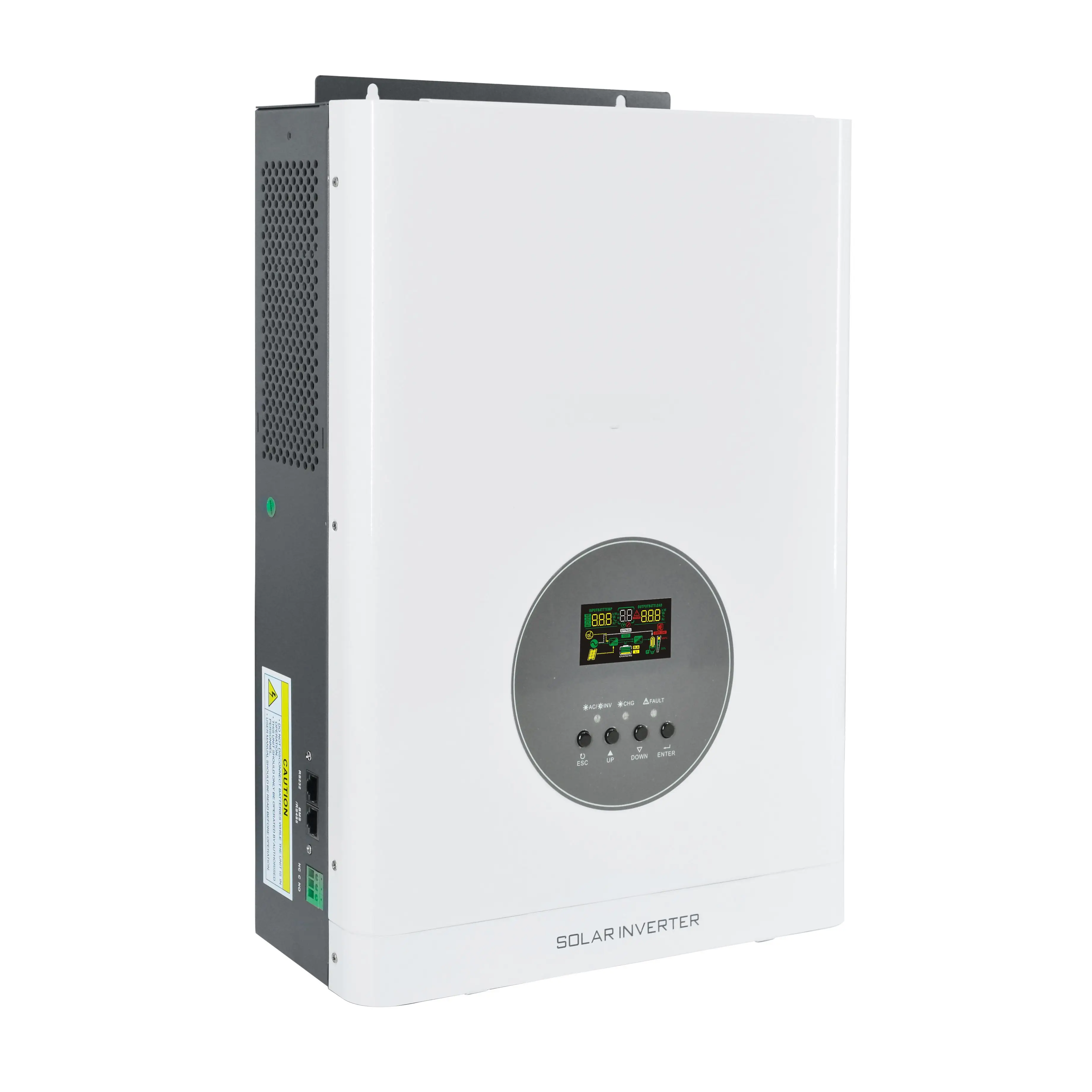 

Hot Selling Hybrid Solar Inverter 1.6KW 150V/60A Switch Grid 24V with MPPT Controller Single-phase Pure Sine Wave Inverter