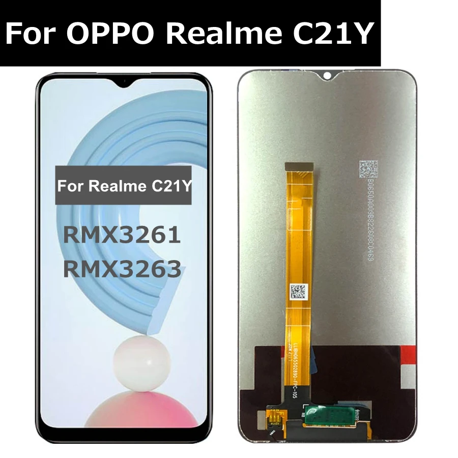 6.5 IPS For Realme C21Y RMX3261 Replacement Parts LCD Display Touch Screen Digitizer Assembly for Realme C21Y LCD