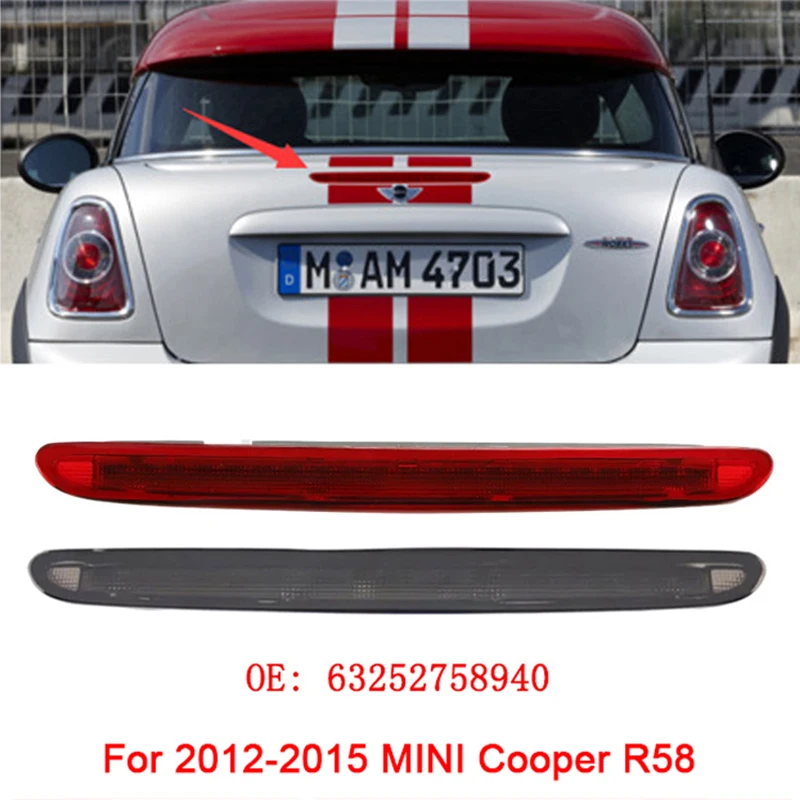 

Для 2012-2015 MINI Cooper R58 63252758940 Автомобильный задний стоп-сигнал для предотвращения столкновений, задний предупреждающий стоп, светодиодный сигнальный светильник