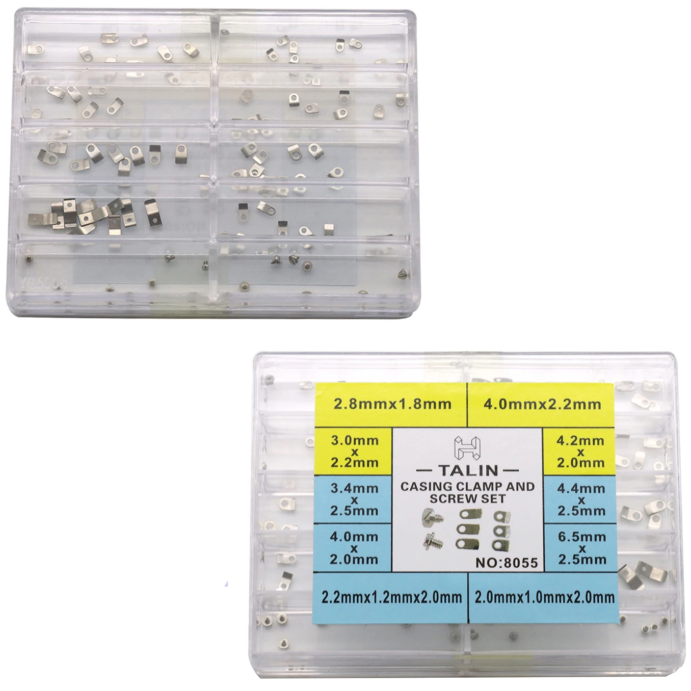 時計部品、ケース内ムーブメント固定用接続プレート、ムーブメントとケース固定用ネジ