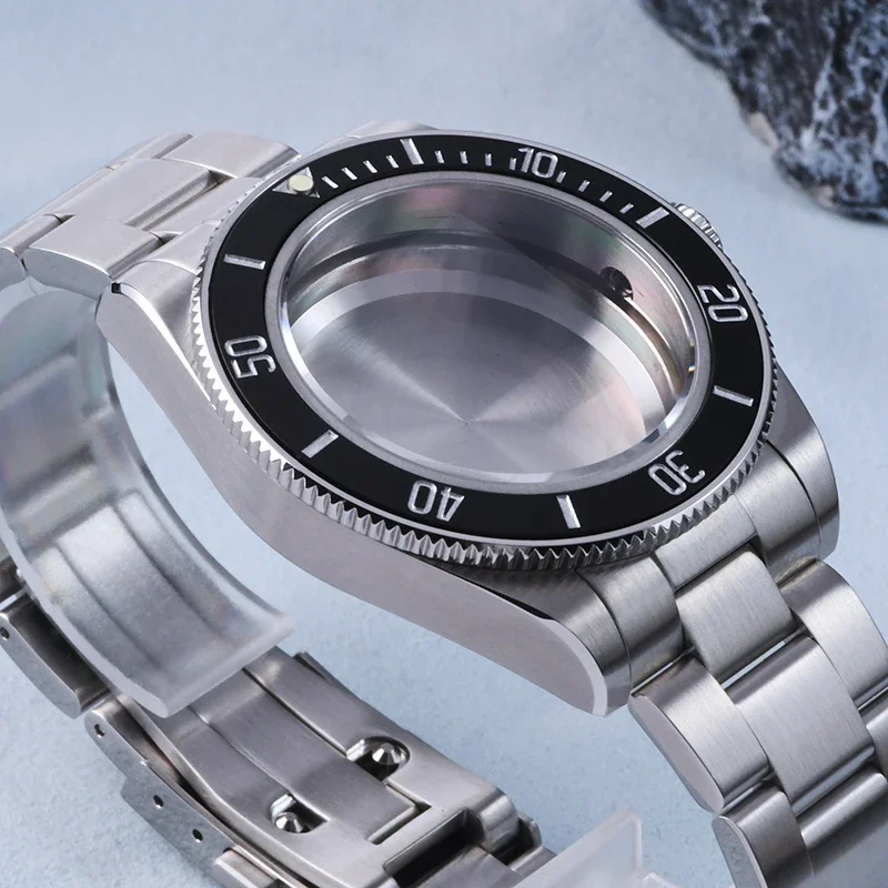 Caja de reloj HEIMDALLR, caja de reloj de buceo de acero inoxidable, cristal de zafiro, 20bar, resistente al agua, apto para movimiento automático NH35A NH36A