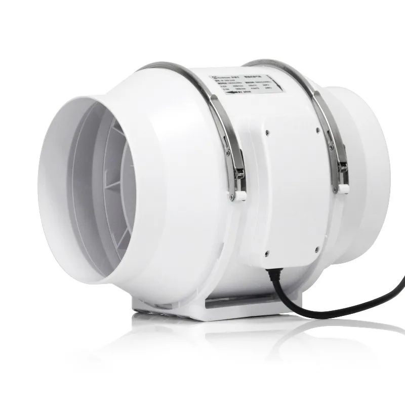 High quality 6 inch small volume AC duct fan bathroom fan exhaust fan silent blower