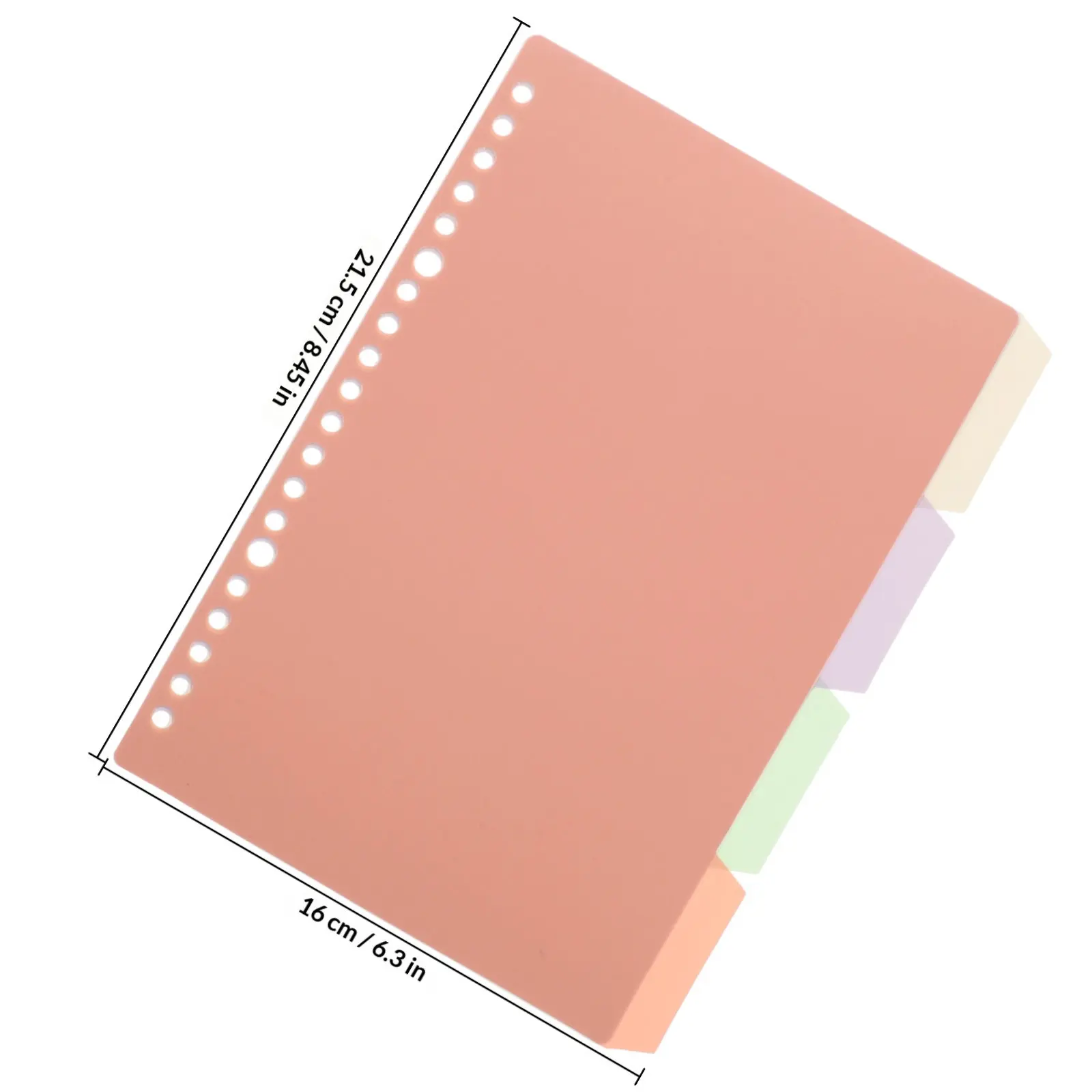 10Sets Colored Plastic Binder Dividers with Punched Holes for Notebooks Planners Files Indexing Tabs Classification Labels Page