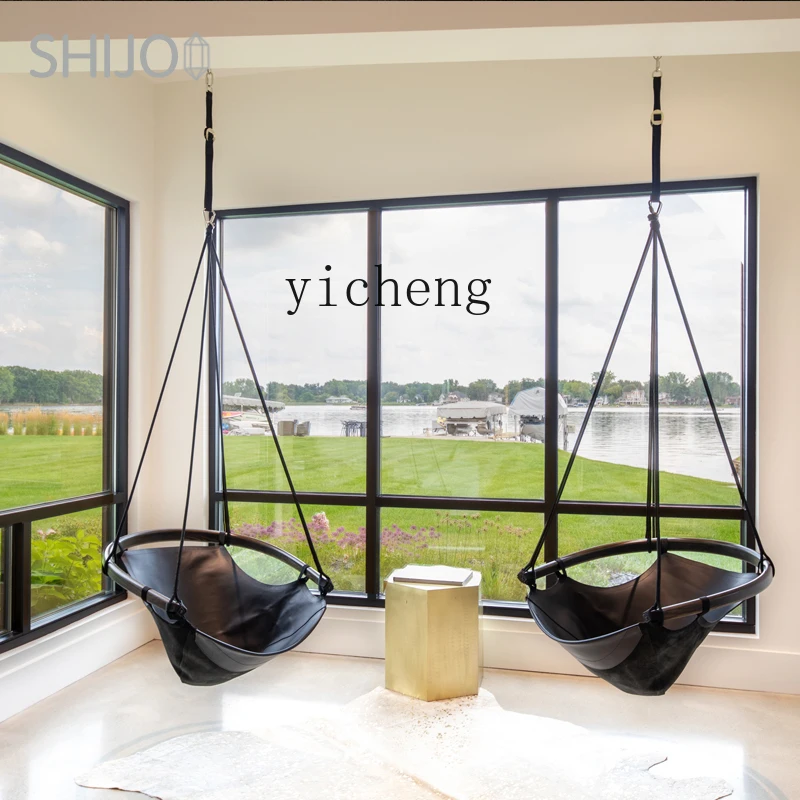 

ZC simple modern swing hanging chair light luxury bedroom single cradle chair home balcony hanging basket