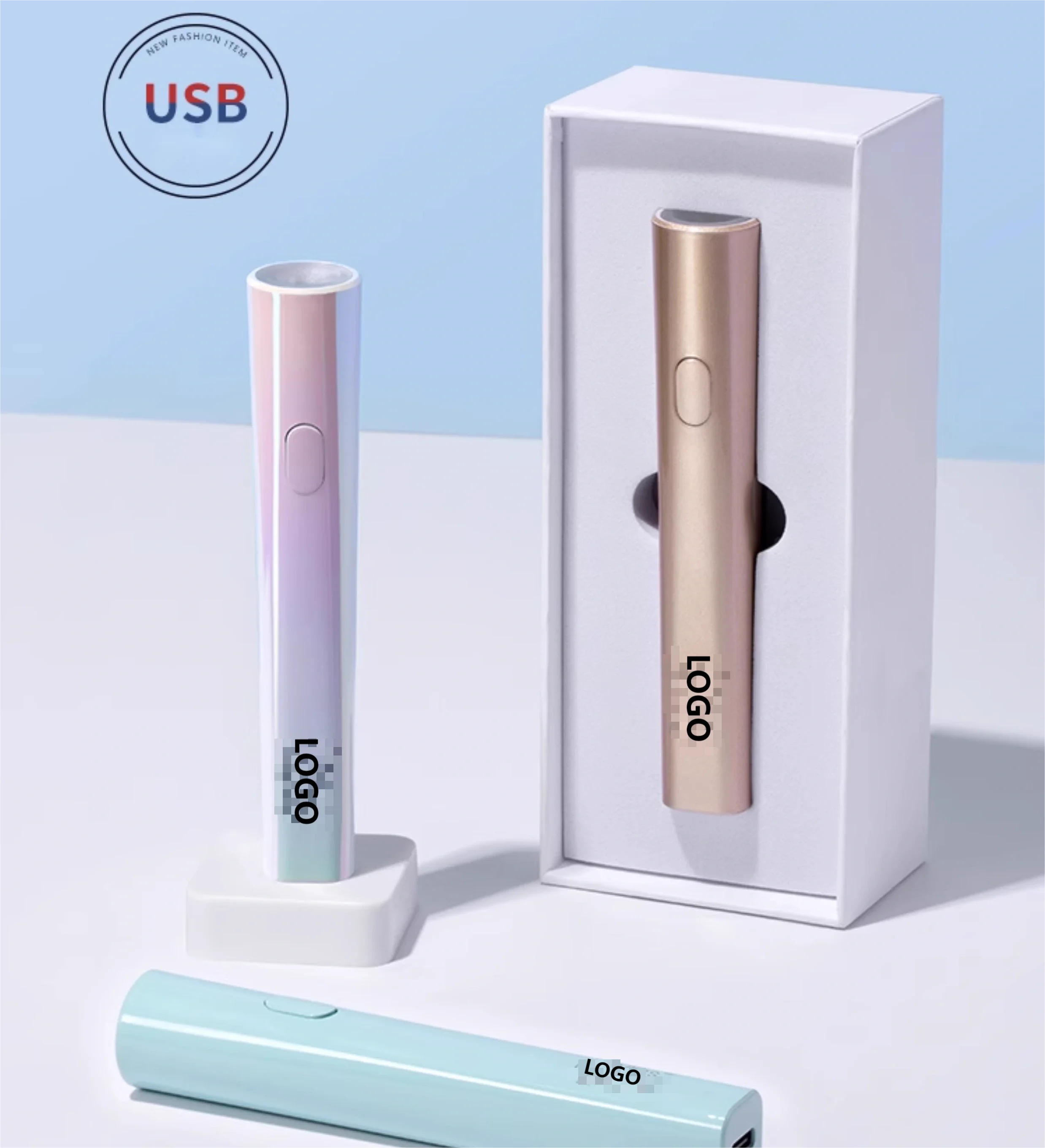 3W Wireless Gel Led Licht Mini Uv Nagel Trockner Ein Finger Stift Form USB Uv Led Aushärtung Nagel Lampe für Maniküre