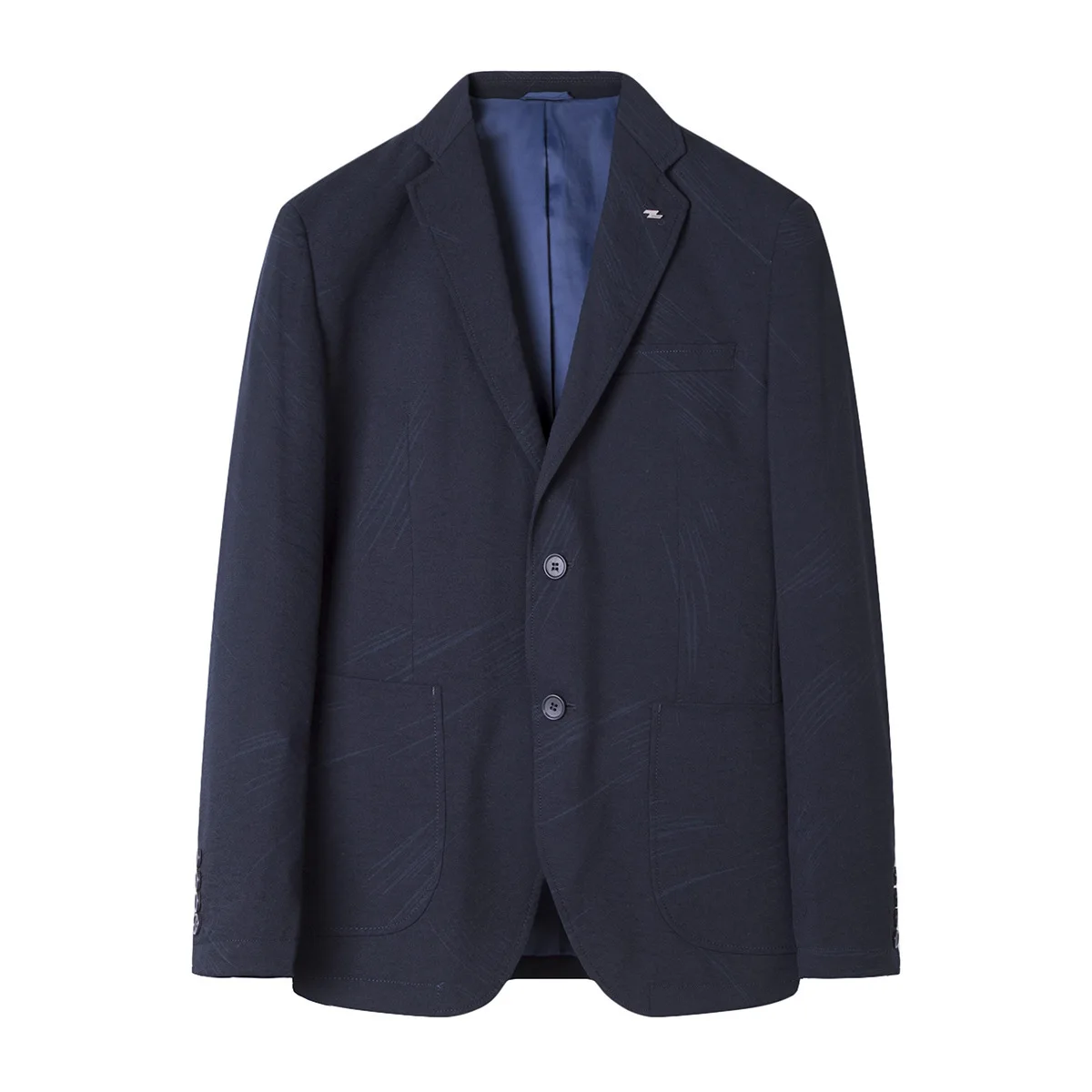 

Классический однобортный мужской костюм Busin с однотонным воротником, весенне-осенний модный простой принт, специальный широкий крой