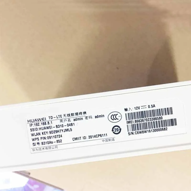 HUAWEI-enrutador B310As-852 4G LTE, repetidor de señal WiFi de doble banda de 150 Mbps, con ranura para tarjeta SIM, amplificador Gigabit Ethernet,