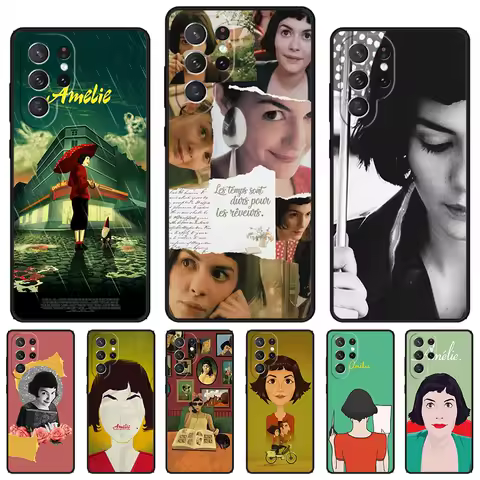 Amelie Movie Poster phone case For Samsung Galaxy S24 S23 S22 Ultra Note 10 20 Plus S8 S9 S10 S20 S21 FE Cover