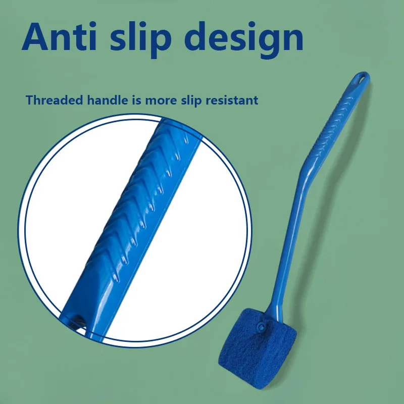 خزان الأسماك الزجاج فرشاة تنظيف النباتات العائمة تنظيف نافذة الطحالب كشط الإسفنج الملحقات حوض السمك أداة تنظيف خزان الأسماك #5