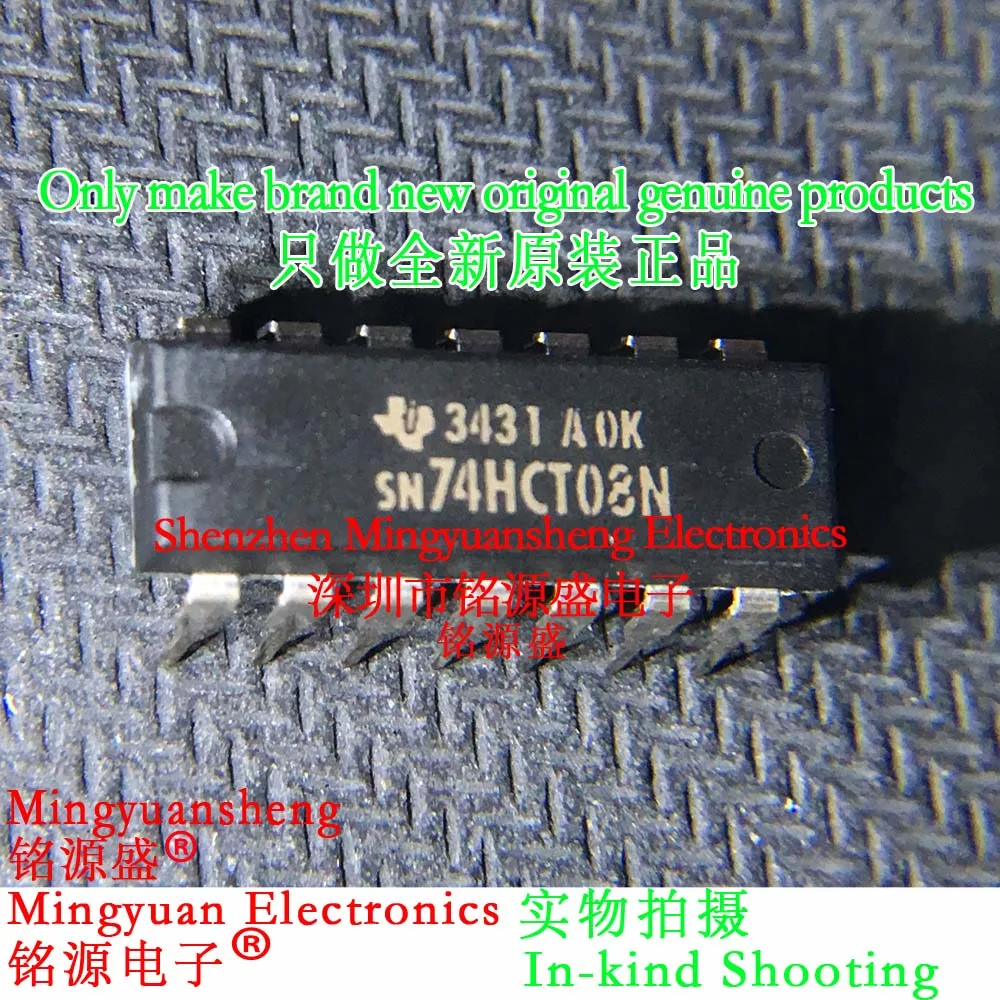 

Mingyuan Sheng Brand New Original Genuine Sn74Hct08Ne4 Sn74Hct08N Sn74Hct08 Package Dip14 Direct Plug Logic Gate Ic Chip (1-100Pcs)