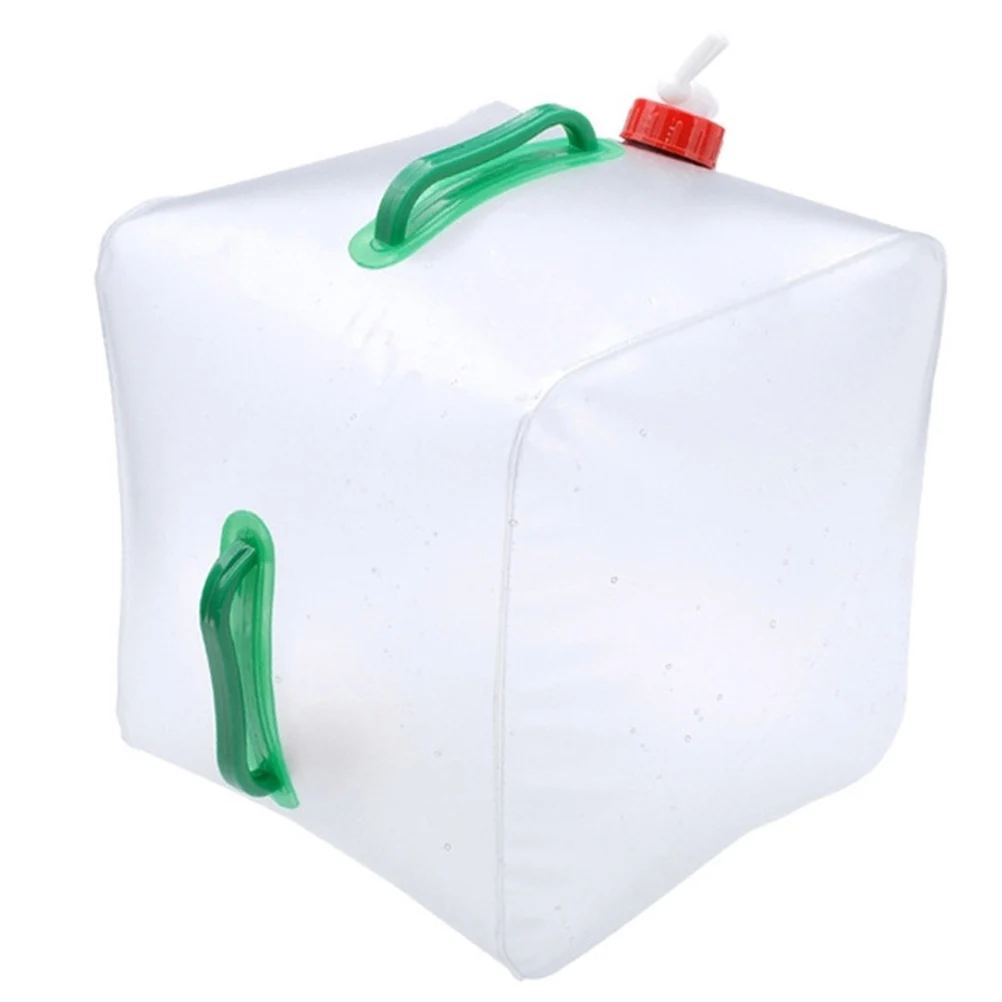 

5pcs Foldable Water Bag 20L Large Capacity Outdoor Bucket Portable Storage Container Picnic Hunting Space Saving