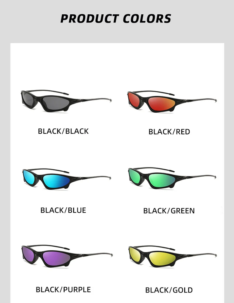 Leichte Sport-Polarisations-Sonnenbrille für Männer und Frauen, Modische Kleine Sportbrille für Outdoor-Aktivitäten wie Radfahren, Laufen, Angeln, Wandern – Detail 13