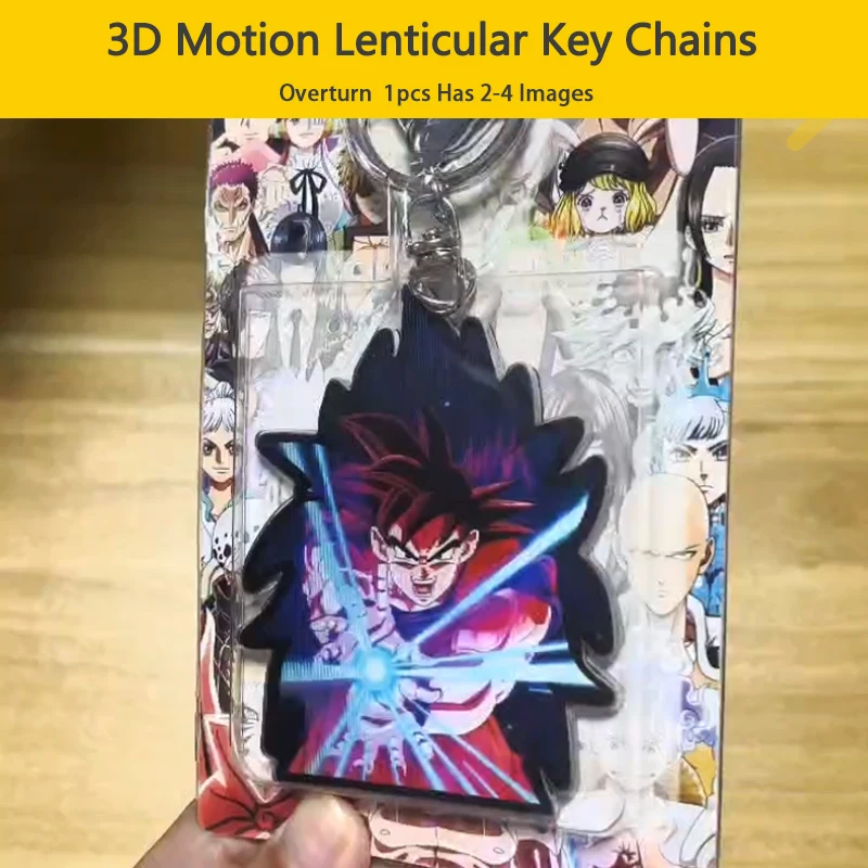 Dragon Ball Goku Super 2 Super 3 Anime Motion Key Chains Acrylic Keychains Bag Pendant Car Keyring Anime Peripherals Gift