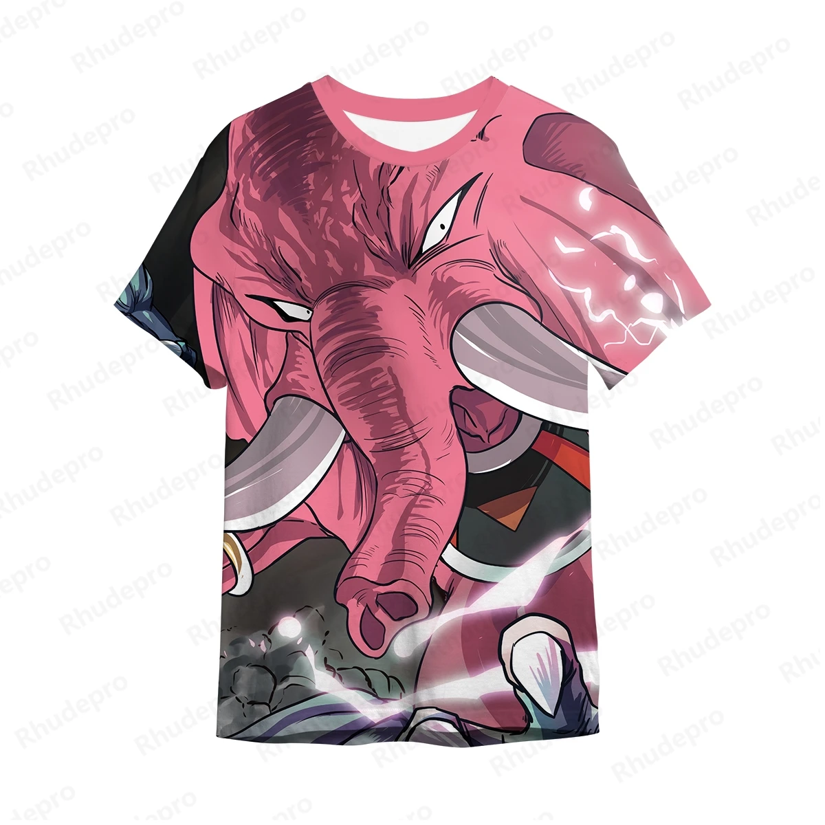 Streetwear T-shirt Pria Dragon Ball Fashion Goku Harajuku T-shirt baru kualitas tinggi Y2k Super Saiya lengan pendek