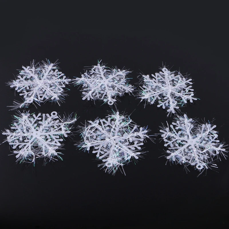 E15d Christmas Snowflake Ornements 6 PC