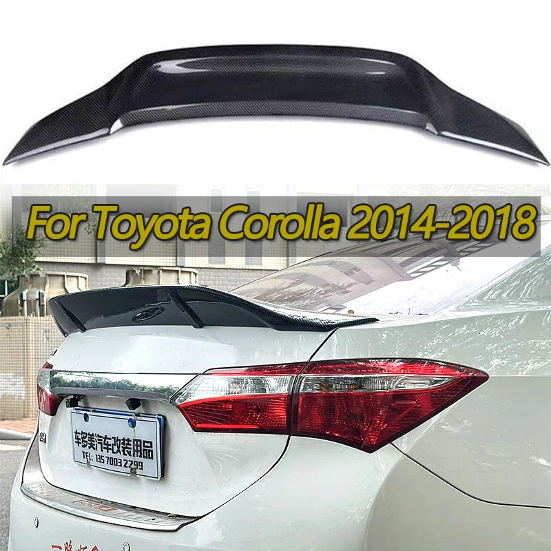 

For Toyota Corolla 2014-2018 R-style ABS plastic Sedan Spoiler wing rear tailgate car exterior components tail spoiler
