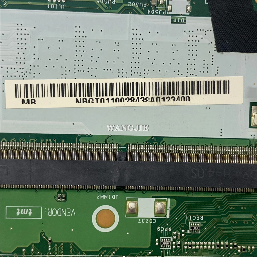 Imagem -03 - Placa-mãe Portátil para Acer Aspire Placa Principal Cpu Mx150 Sr3lc I78550u Nbgt011002 C5v01 La-e892p A615 A61551g I79550u