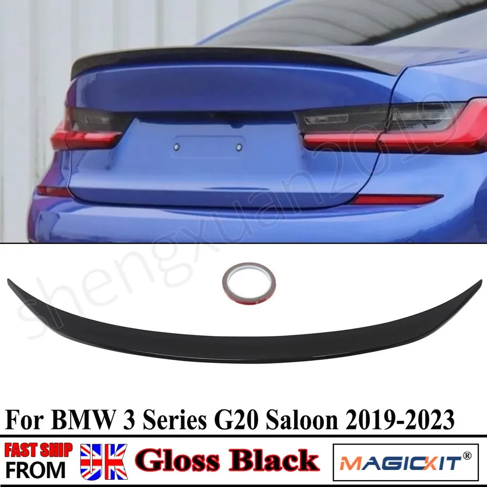 

FOR BMW G20 Rear Spoiler G28 3 SERIES SALOON 316d 330d 2019 2020 2021 2022 2023 GLOSS BLACK PERFORMANCE BOOT LIP SPOILER Wing