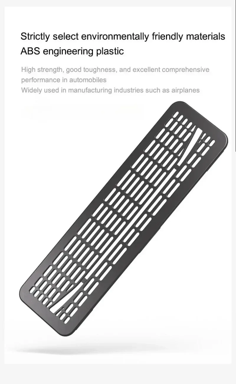 2Pcs Under Seat Air Vent Cover for Tesla Model Y 2025 2026 Juniper Rear AC Outlet Protector with ABS Plastic Anti-Dust Debris