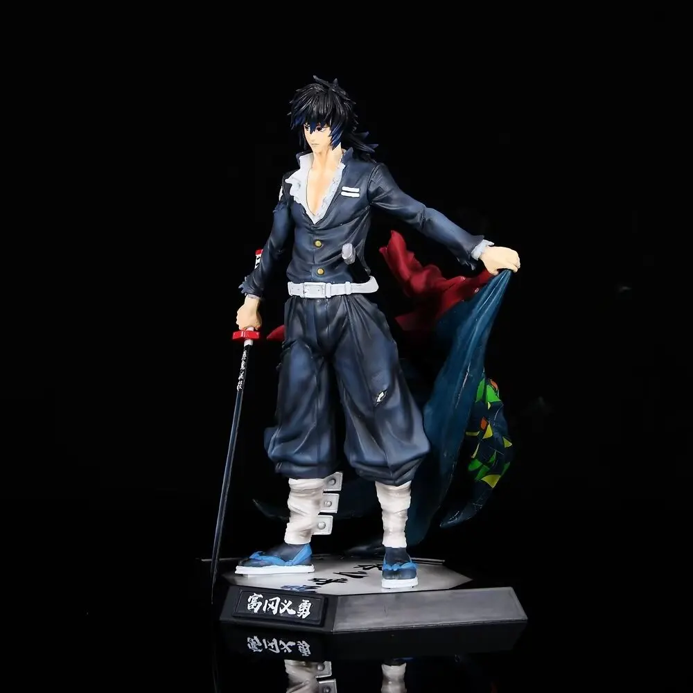 Demon Slayer Water Hashira Giyu Tomioka with Cape Figure Model